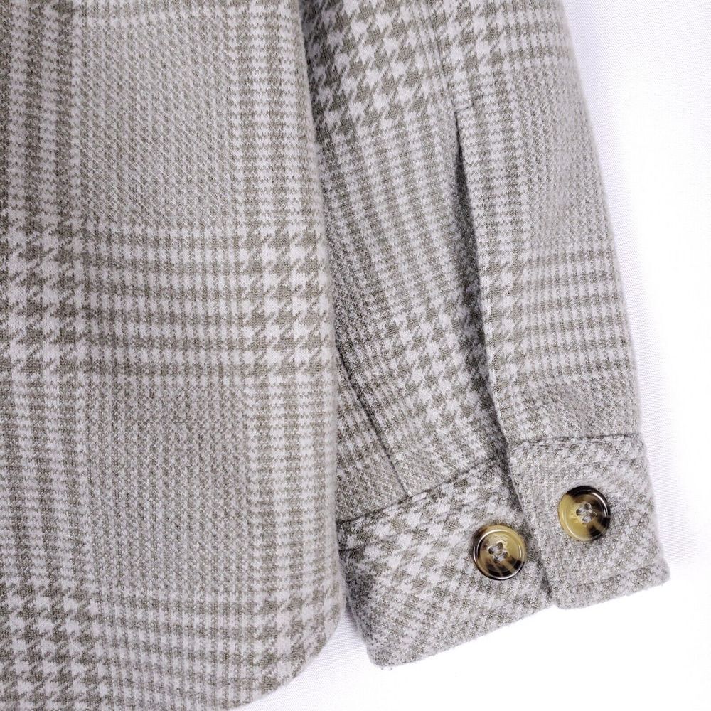Dip Plaid Shirt Jacket Women Small Gray Button Front Shacket Long Sleeve Pockets - Picture 7 of 9